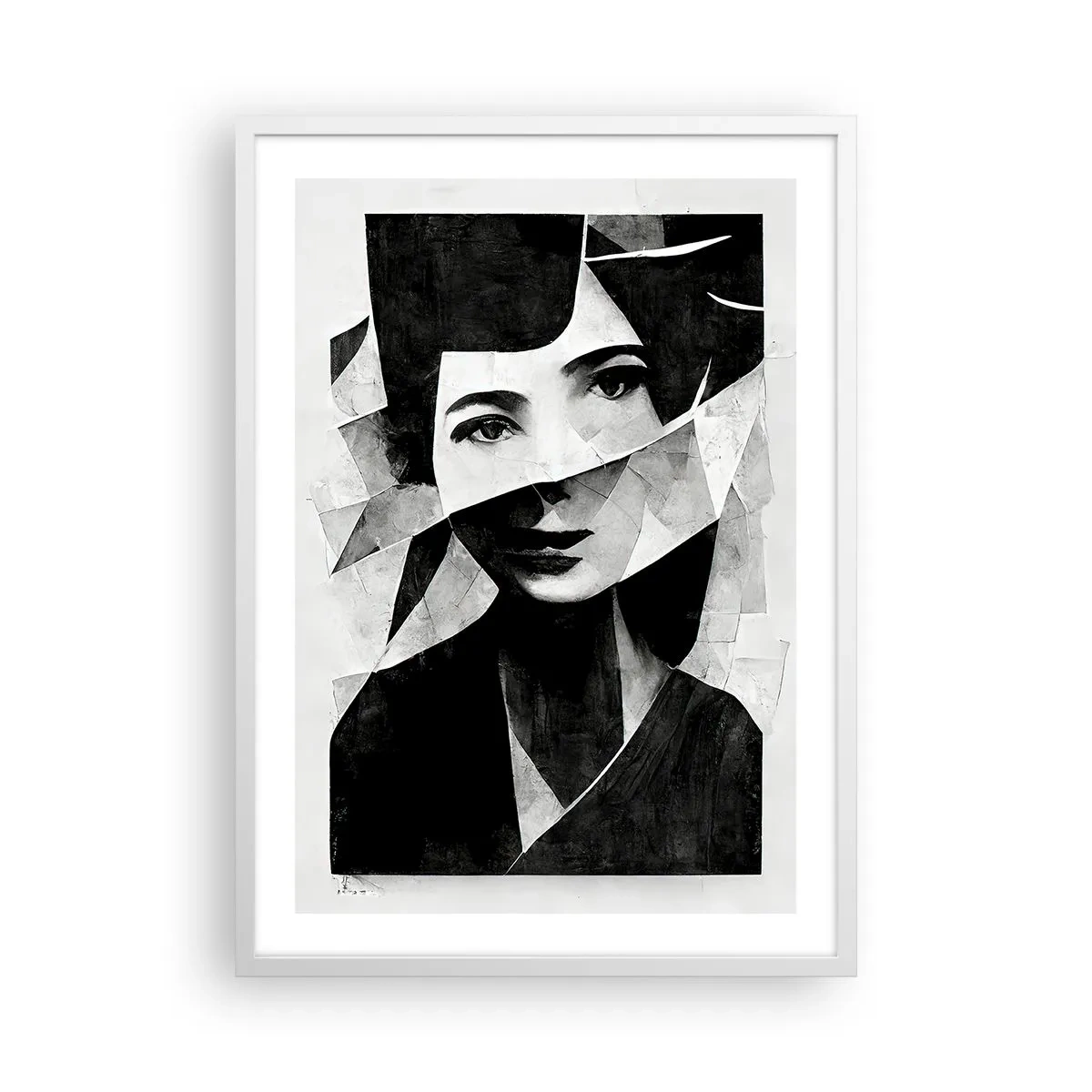 Poster in een witte lijst - Echt wat je bent... - 50x70 cm