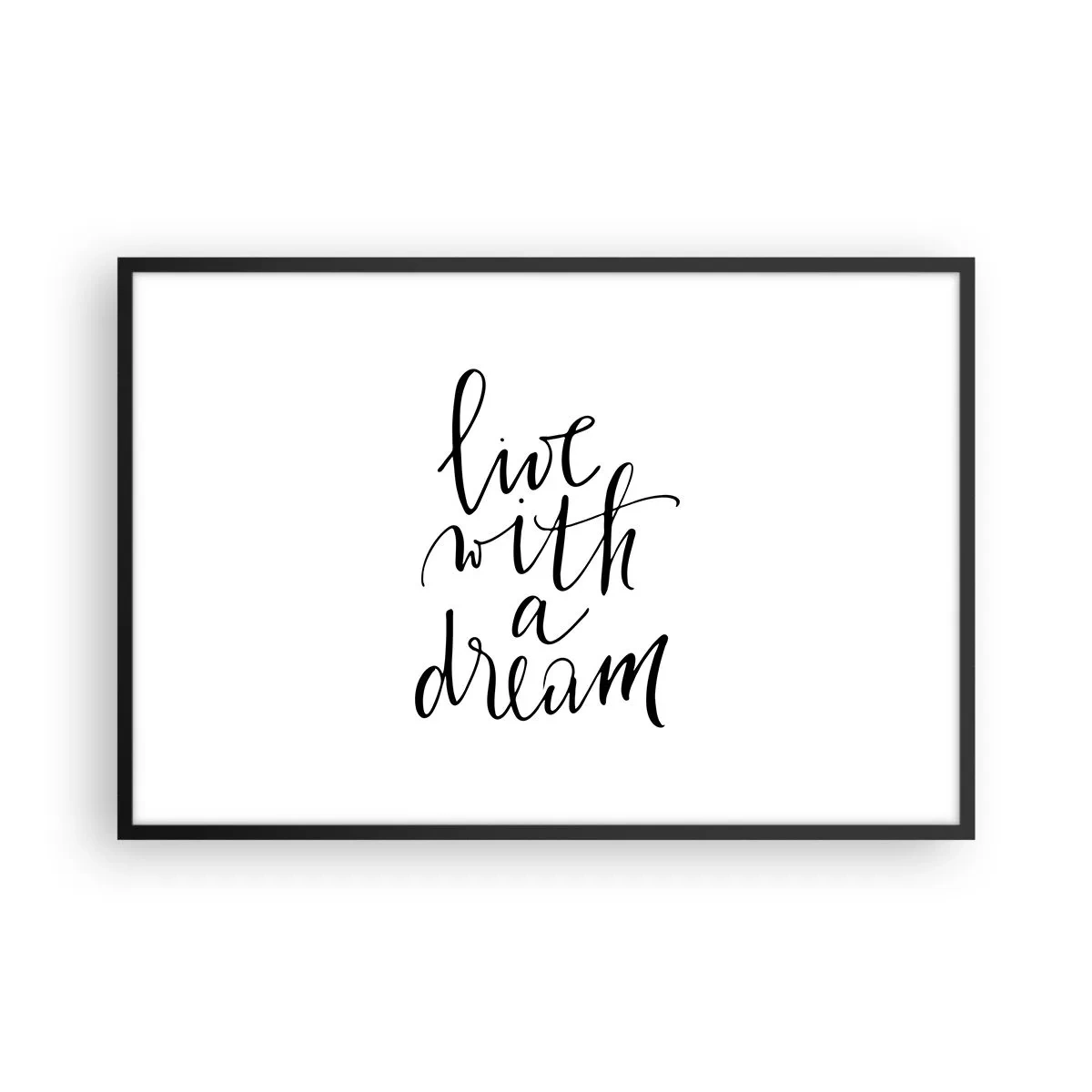 Poster in een zwarte lijst - Natuurlijk - 91x61 cm