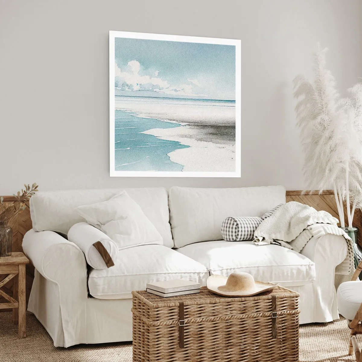 Poster - Zachte vloed - 40x40 cm