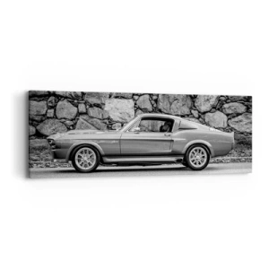 Schilderen op canvas - De legende van de jaren 60 - 90x30 cm