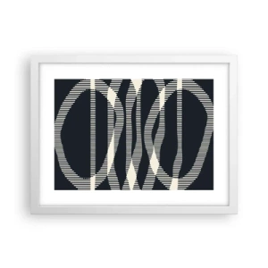 Poster in een witte lijst - Een poging om de duisternis te doorbreken - 40x30 cm