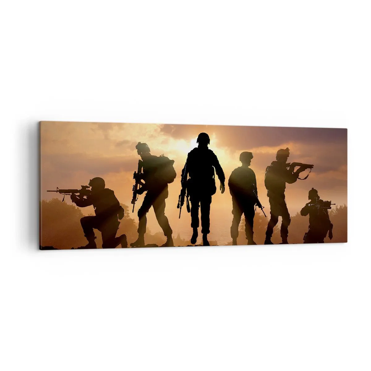 Schilderen op canvas - Brothers in arms - 140x50 cm