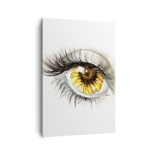 Schilderen op canvas - Een look zo warm als de zomer - 70x100 cm
