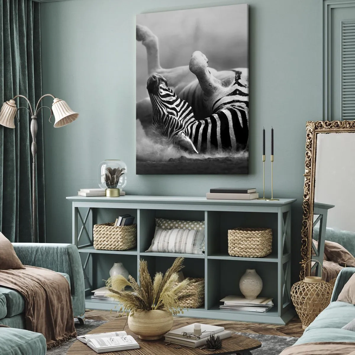 Schilderen op canvas - Niet alleen het paard zou lachen - 50x70 cm