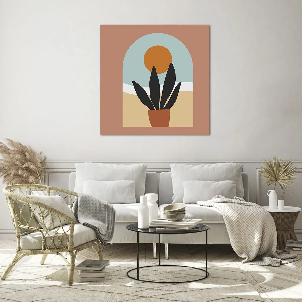 Schilderen op glas - Kleine geneugten - 40x40 cm