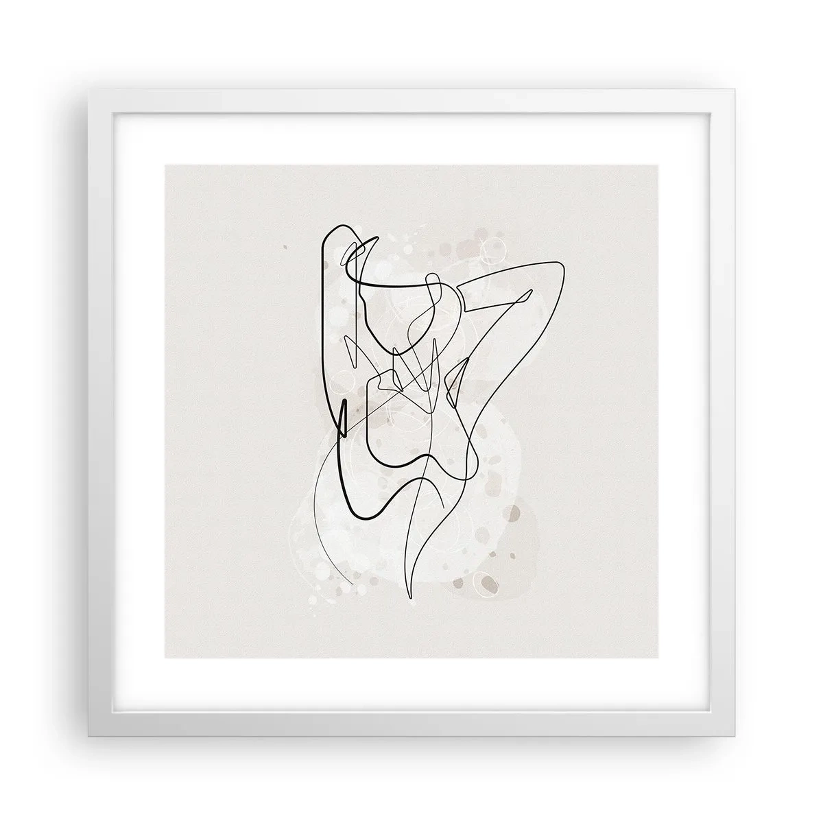 Poster in een witte lijst - De kunst van het verleiden - 40x40 cm
