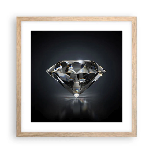 Een poster in een licht eiken lijst - Beste vriendinnen - 40x40 cm