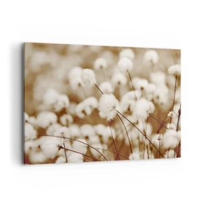 Schilderen op canvas - Pluizig korenveld - 100x70 cm