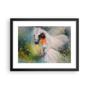 Poster in een zwarte lijst - Als uit een mooie droom - 40x30 cm