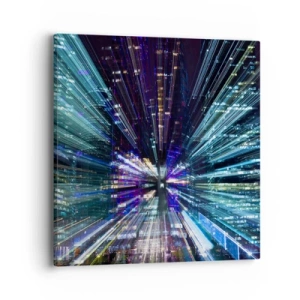 Schilderen op canvas - Overgang naar hyperspace - 40x40 cm