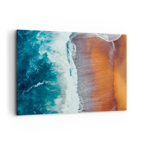 Schilderen op canvas - Aanraking van de oceaan - 120x80 cm