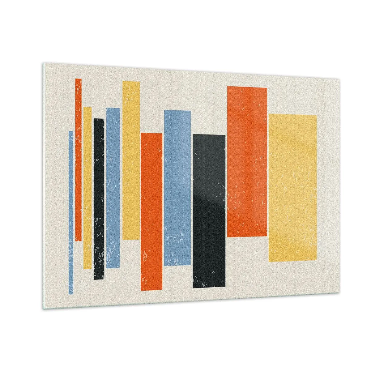 Schilderen op glas - Muzieknotatie - 100x70 cm