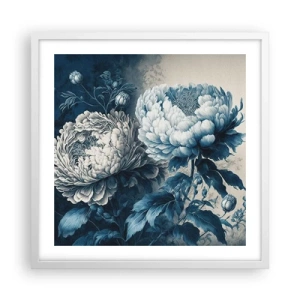 Poster in een witte lijst - Bij elkaar passend paar - 50x50 cm