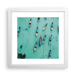 Poster in een witte lijst - In blijde verwachting - 30x30 cm