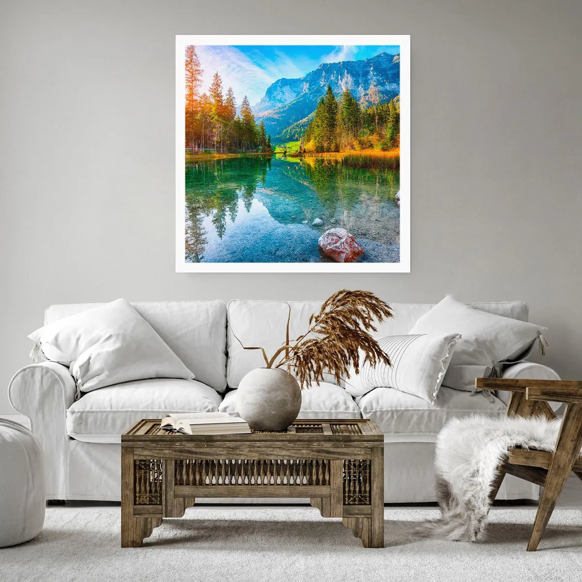 Poster - De zachtheid van de herfst - 40x40 cm