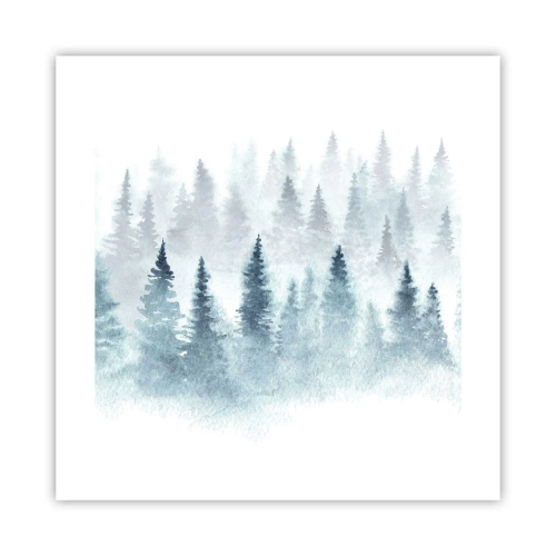 Poster - Gehuld in mist - 40x40 cm