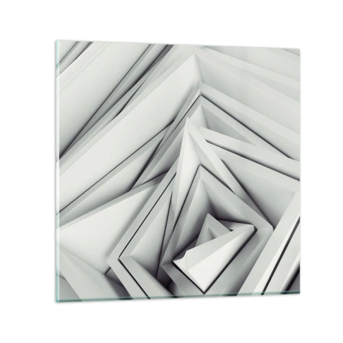 Schilderen op glas - Scherpe hoeken knoppen - 70x70 cm