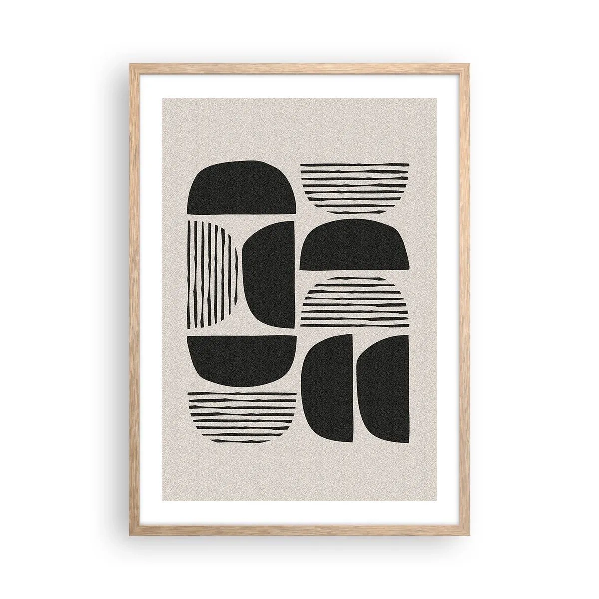 Een poster in een licht eiken lijst - Halfslachtige deals - 50x70 cm