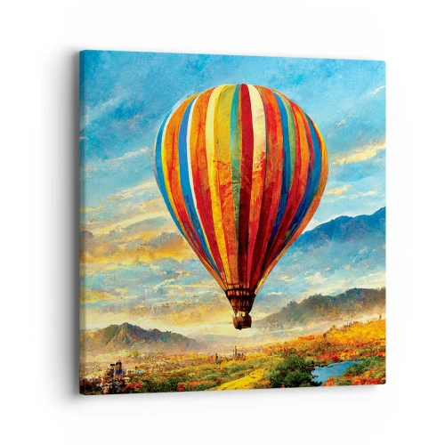 Schilderen op canvas - In stilte zie je meer - 40x40 cm