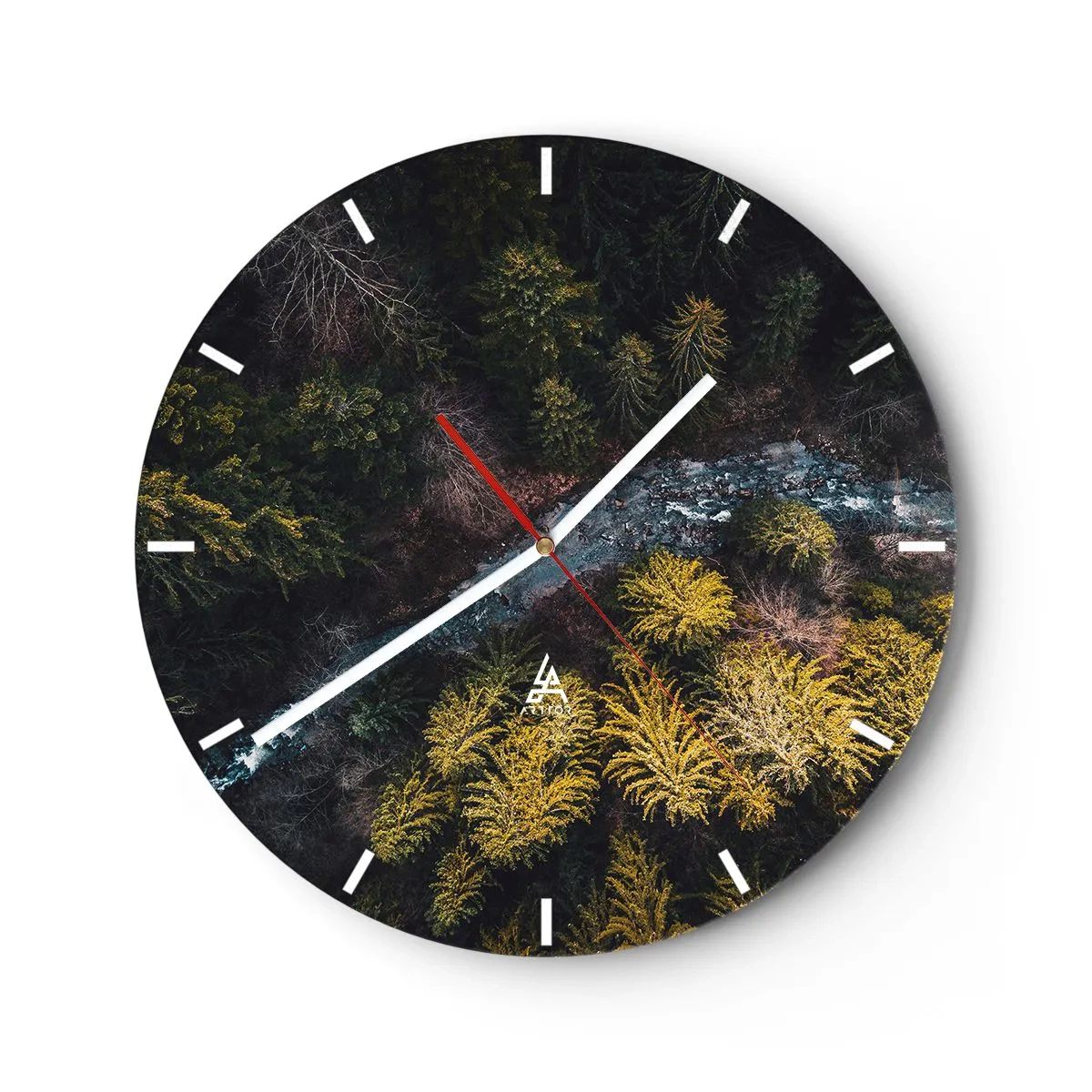 Wandklok - Klok - Snel, sneller en sneller - 40x40 cm