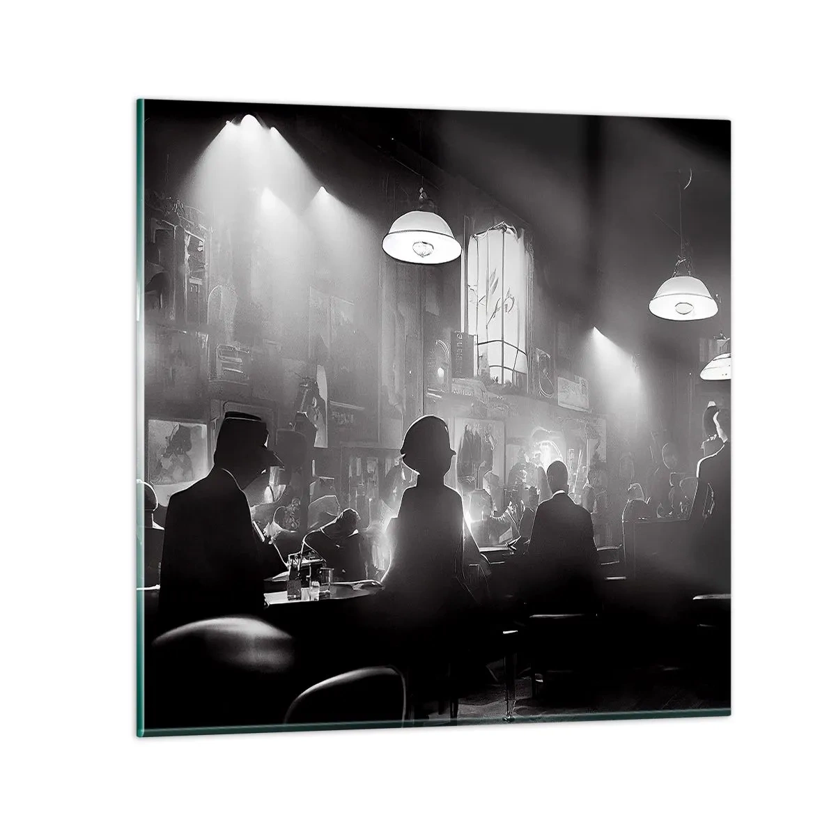 Schilderen op glas - In jazz-sfeer - 40x40 cm