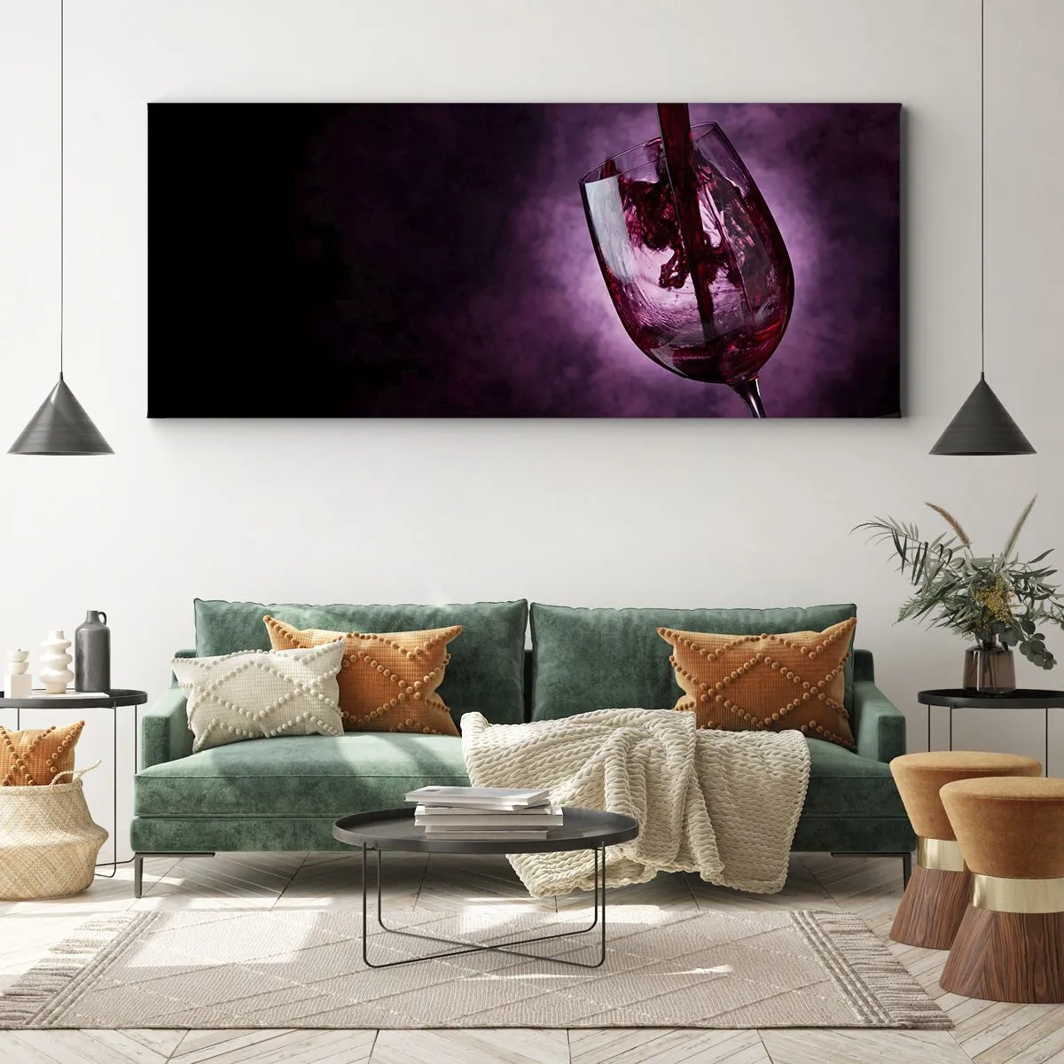 Schilderen op canvas - Scharlaken? Karmijn? Nee, robijn. - 140x50 cm