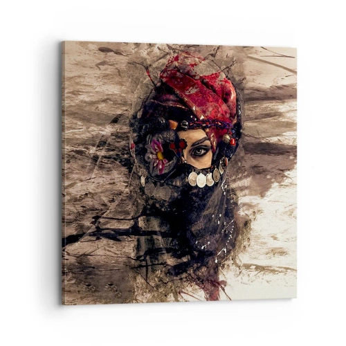 Schilderen op canvas - Op zijn zachtst gezegd verontrustend - 70x70 cm