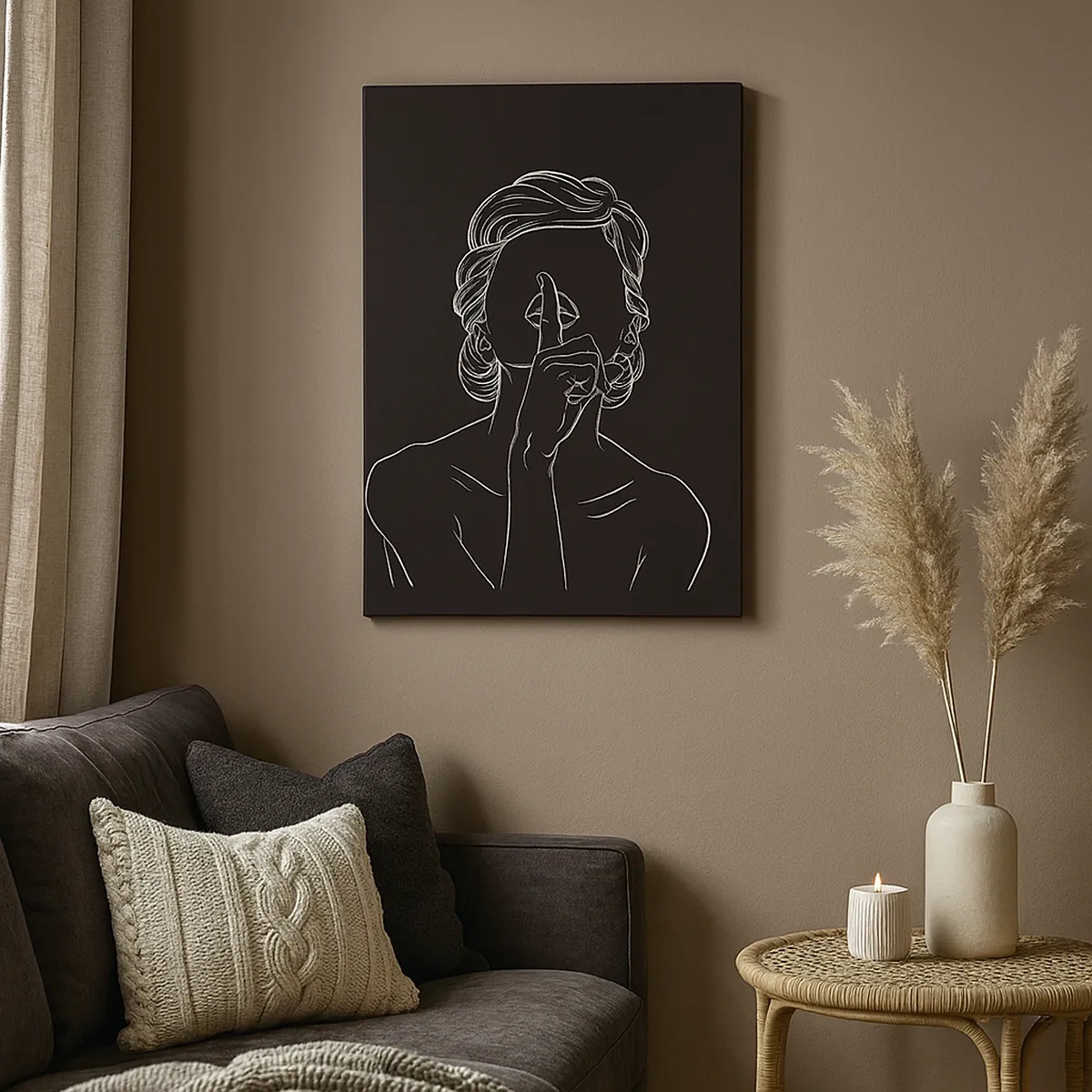 Schilderen op canvas - Schoonheid bloeit in stilte - 50x70 cm