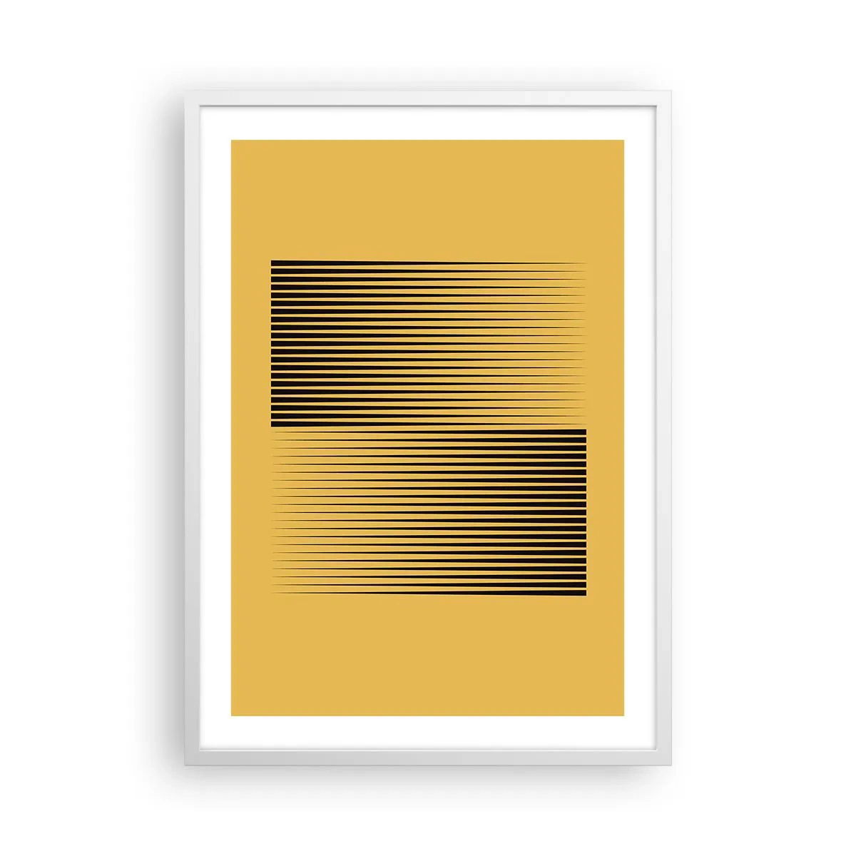 Poster in een witte lijst - Vierkant van tegenpolen - 50x70 cm
