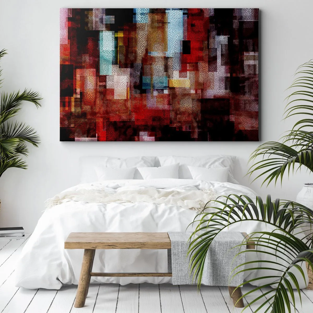 Schilderen op canvas - Het is een allegaartje - 70x50 cm