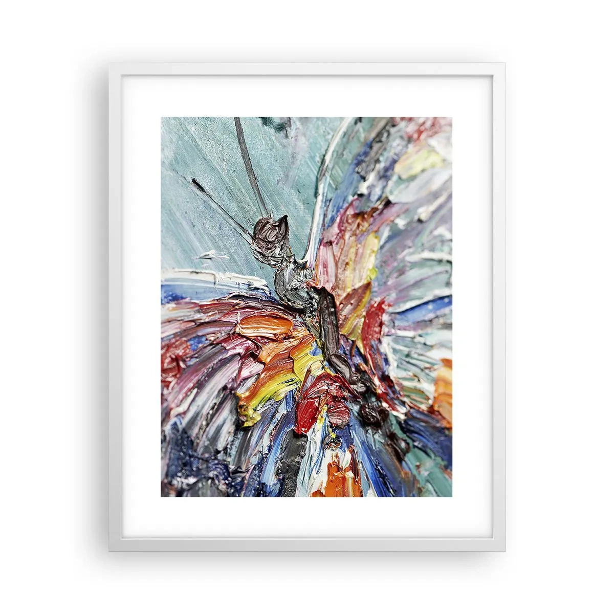 Poster in een witte lijst - Geschilderd door de natuur - 40x50 cm