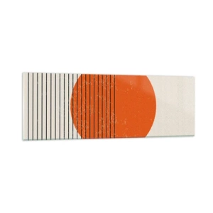 Schilderen op glas - Altijd de zon - 90x30 cm