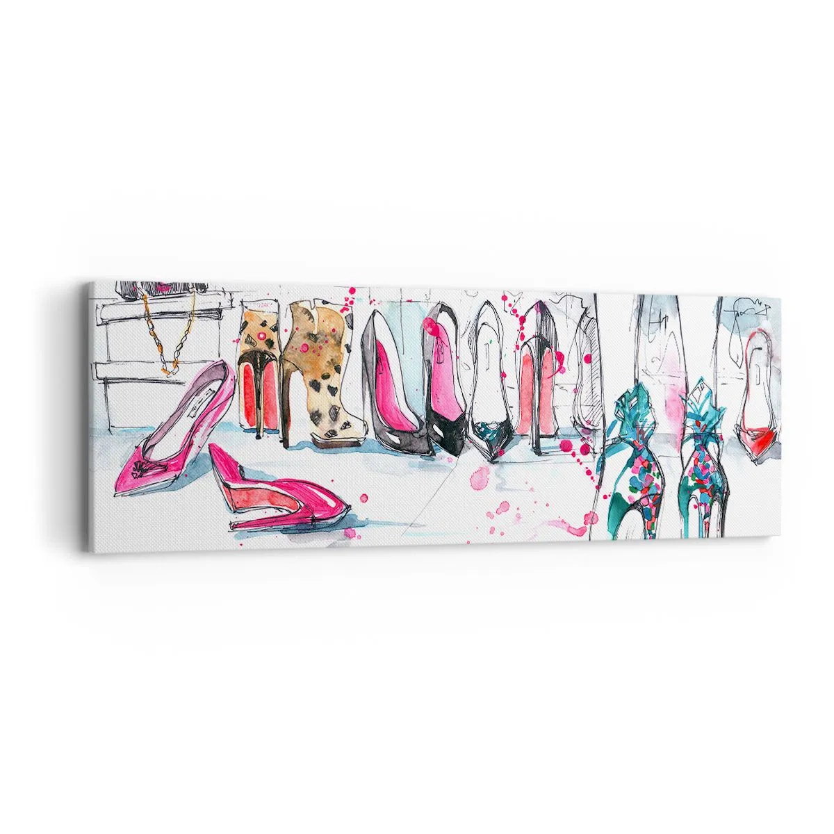 Schilderen op canvas - Sesam, doe open - 90x30 cm