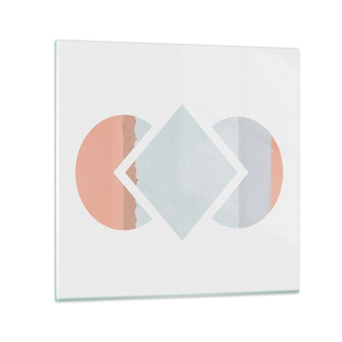 Schilderen op glas - De situatie is duidelijk - 70x70 cm