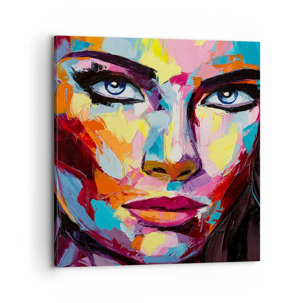 Schilderen op canvas - De ziel is ook kleurrijk - 70x70 cm