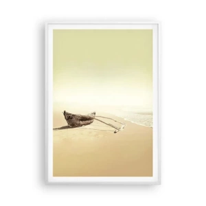 Poster in een witte lijst - Geheugen van de Stille Zuidzee - 70x100 cm