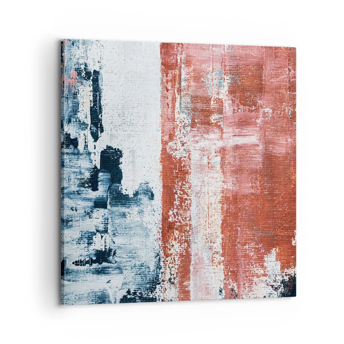 Schilderen op canvas - Fifty Fifty abstract - 60x60 cm