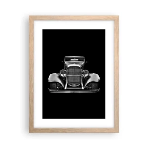 Een poster in een licht eiken lijst - Een echte gentleman - 30x40 cm