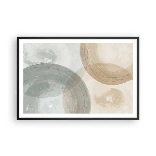 Poster in een zwarte lijst - Indringende werelden - 91x61 cm