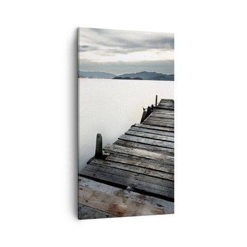 Schilderen op canvas - Dompel je onder in vrede - 45x80 cm