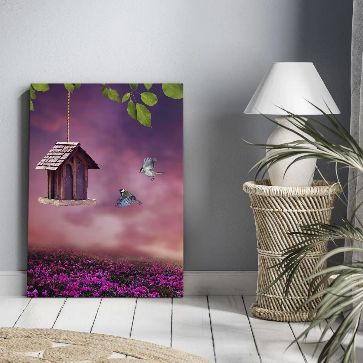 Schilderen op canvas - Uitnodiging voor het avondeten - 55x100 cm