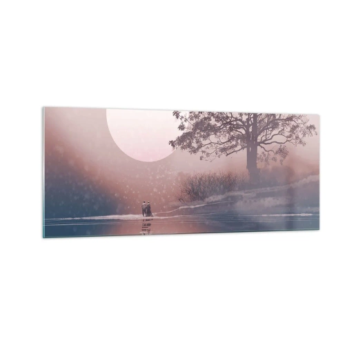 Schilderen op glas - nacht wonderen - 100x40 cm