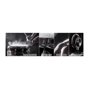 Fotobehang Monster Zelfklevend Deluxe Sticker - De pols van de muziek - Muziek, Een muziekinstrument, Trommel - 100x30 cm