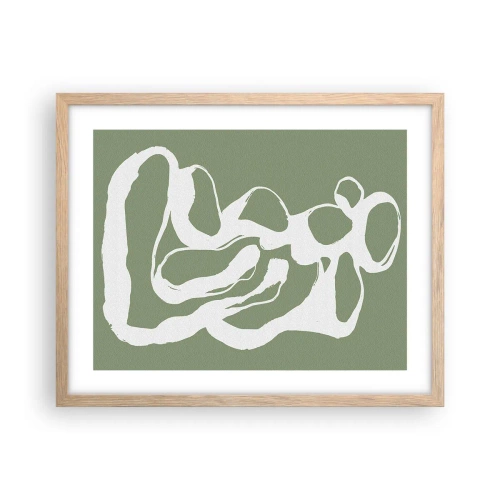 Een poster in een licht eiken lijst - De roep van de ruimte - 50x40 cm