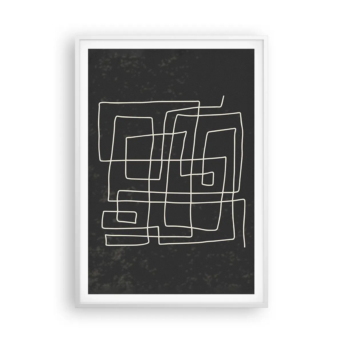 Poster in een witte lijst - Niet zo eenvoudig - 70x100 cm