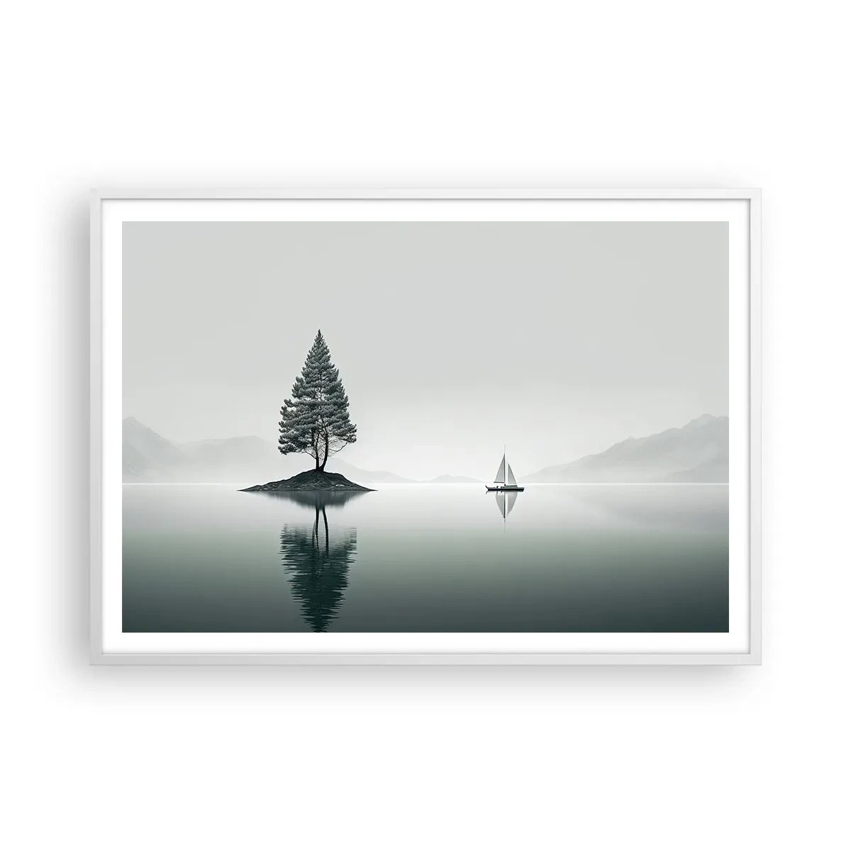 Poster in een witte lijst - Droom - 100x70 cm