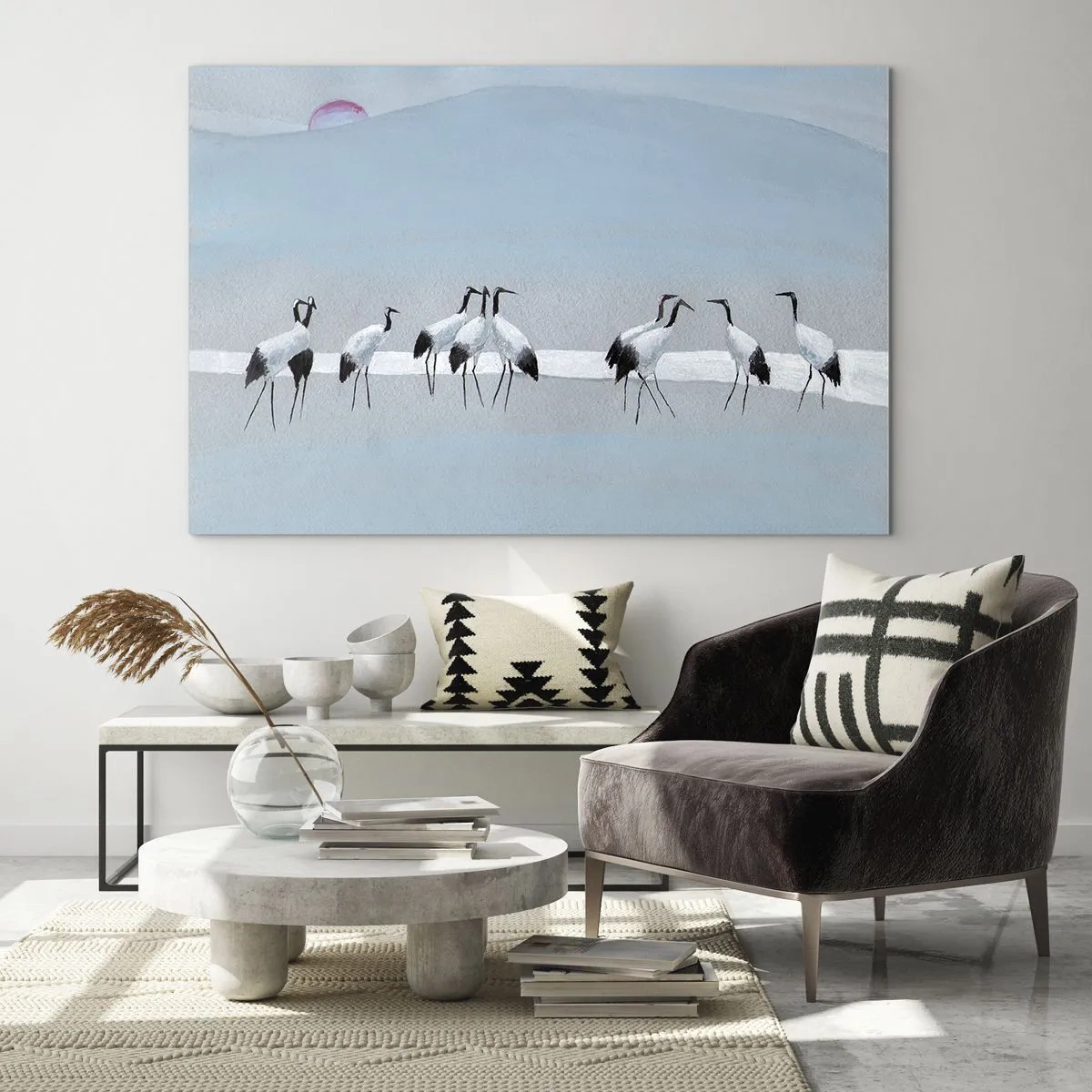 Schilderen op glas - Na een warme dag - 100x70 cm