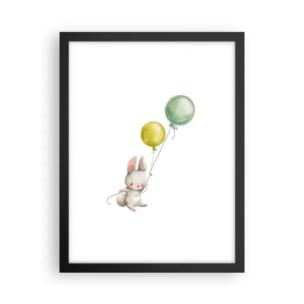 Poster in een zwarte lijst - Ik ga ook vliegen! - 30x40 cm