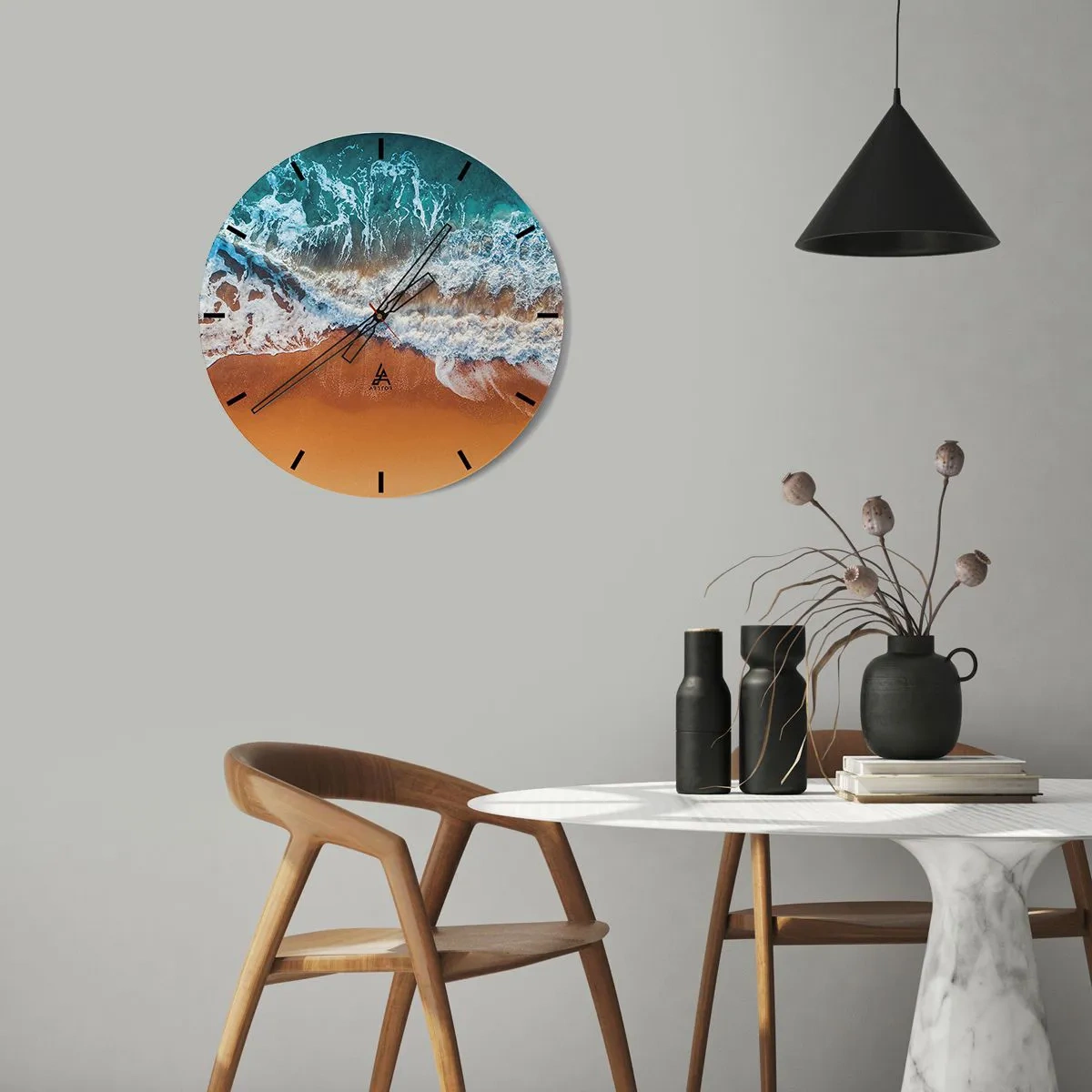 Wandklok - Klok - Altijd hand in hand - 30x30 cm