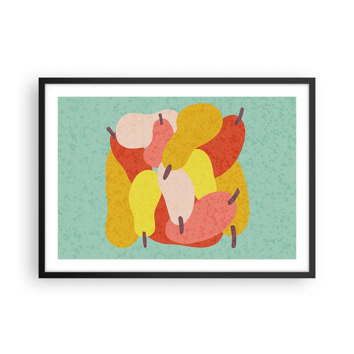 Poster in een zwarte lijst - Probeer de zomerzon - 70x50 cm